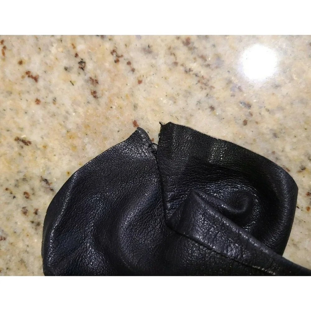 Vintage Women's Small Black Leather 10